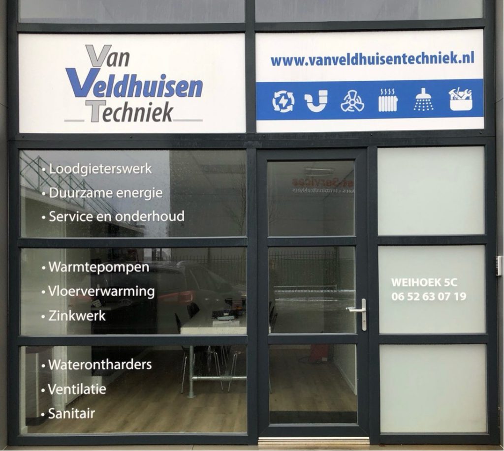 Van veldhuisen techniek gevel kantoor - website